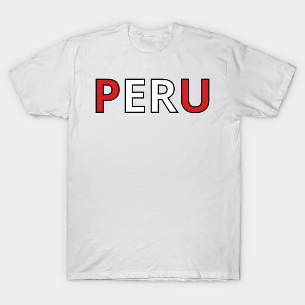 Drapeau  Peru T-Shirt by Pixelforma